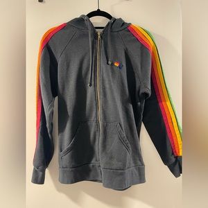 aviator nation 5 stripe hoodie